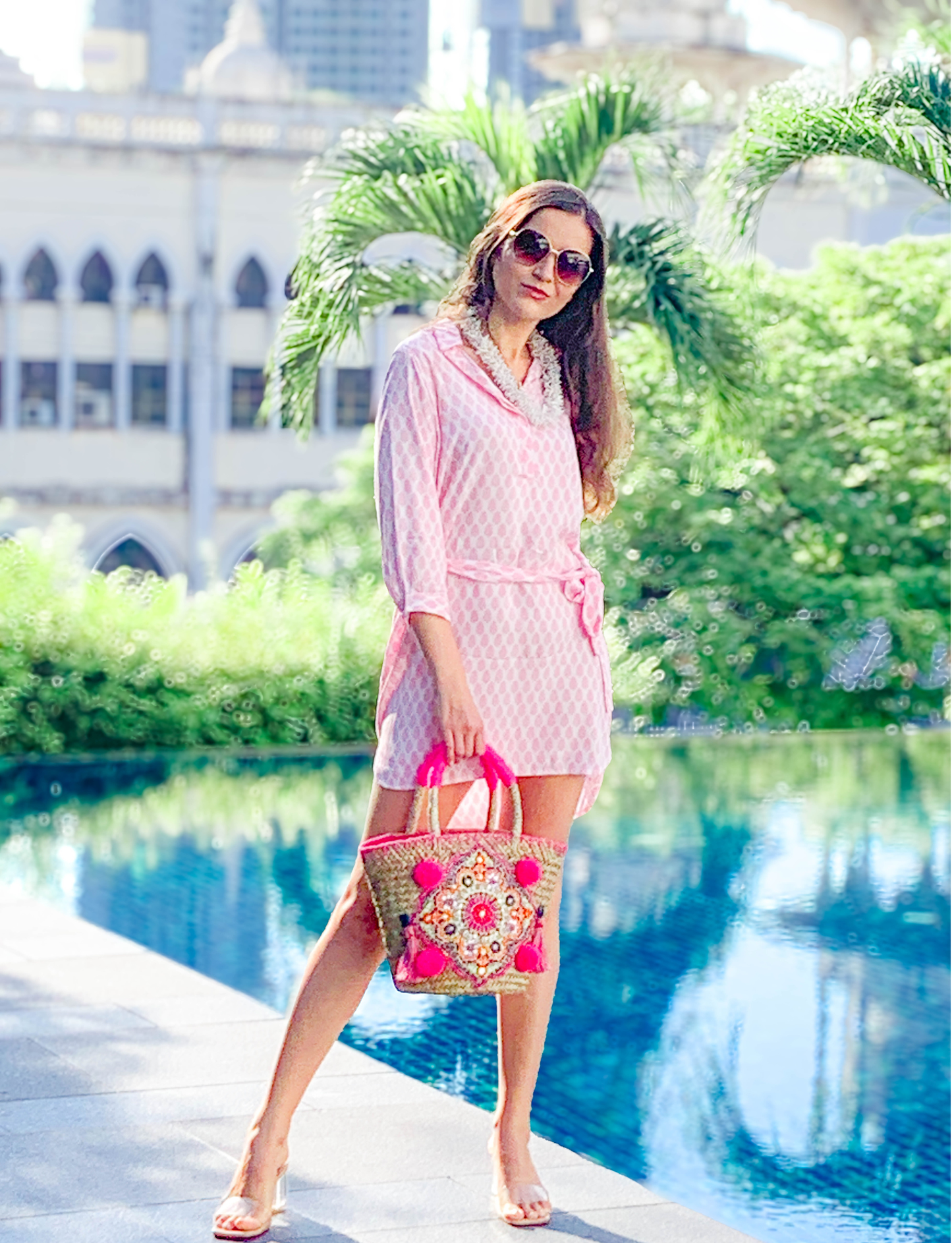 LIMA SHIRT DRESS - INDIAN ROSE