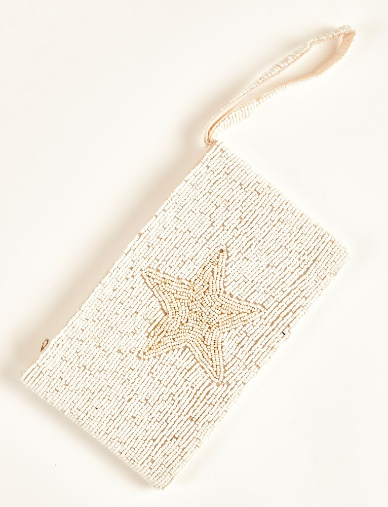 WHITE STAR POUCH