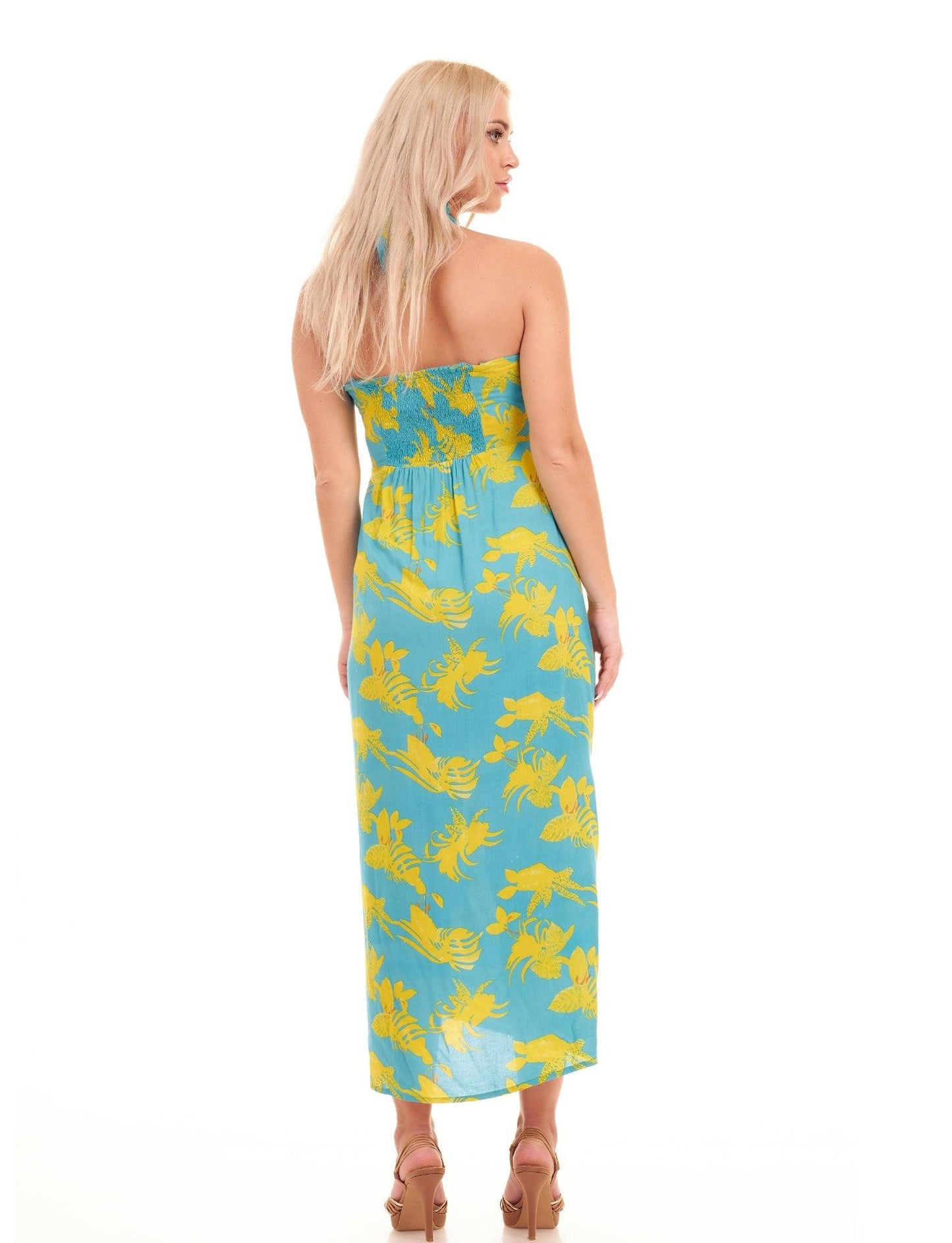 AMALFI DRESS - SUNFLOWERS - Woman Dress - Acqua Bonita