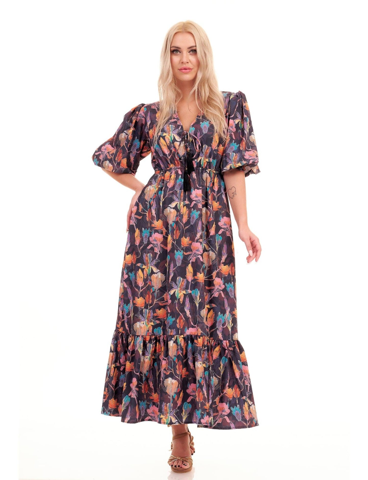 ARABELLA DRESS - FLORAL - Woman Dress - Acqua Bonita