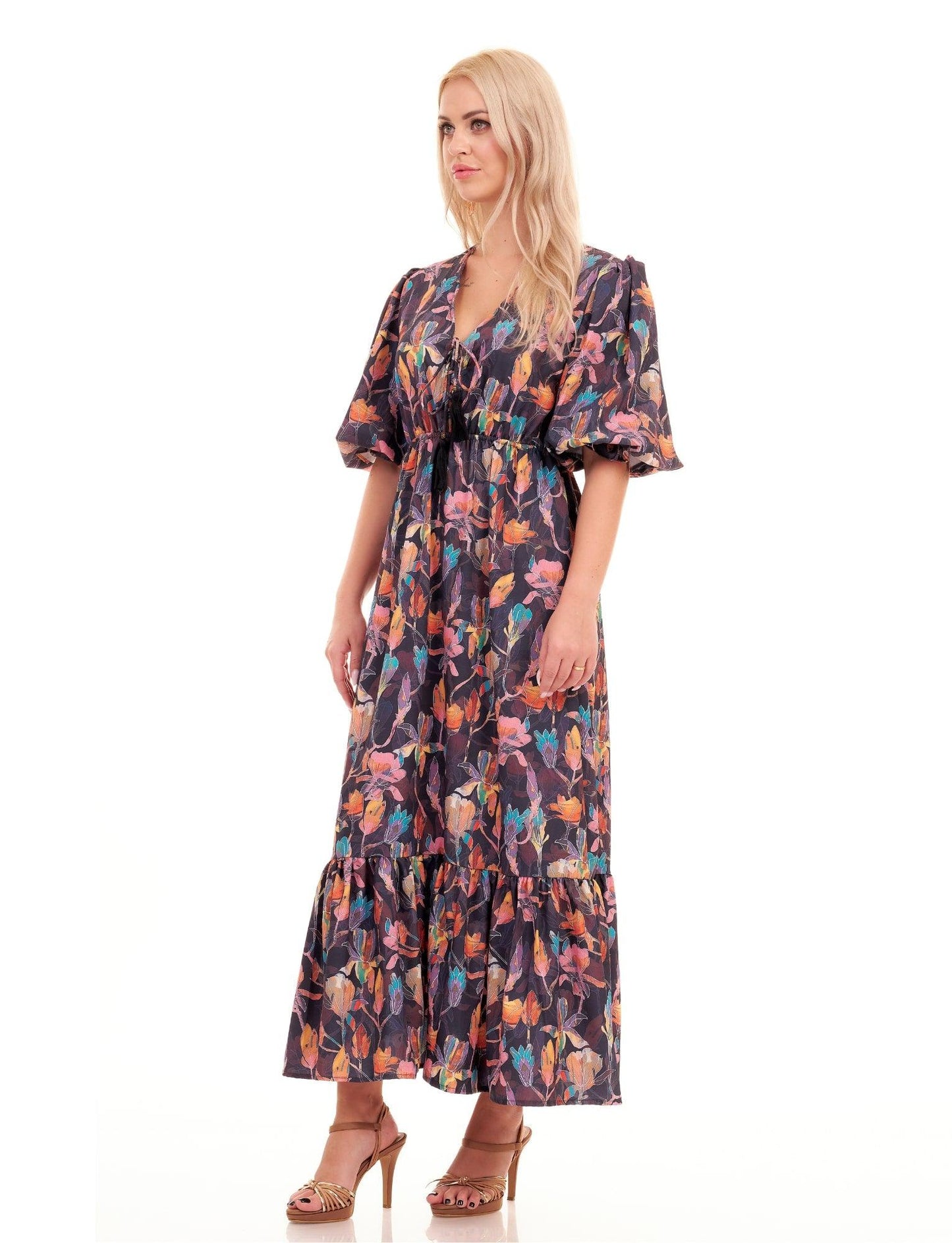 ARABELLA DRESS - FLORAL - Woman Dress - Acqua Bonita