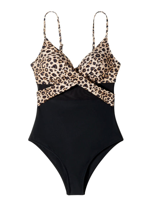 BEVERLY SWIMSUIT - LEOPARD - - Acqua Bonita