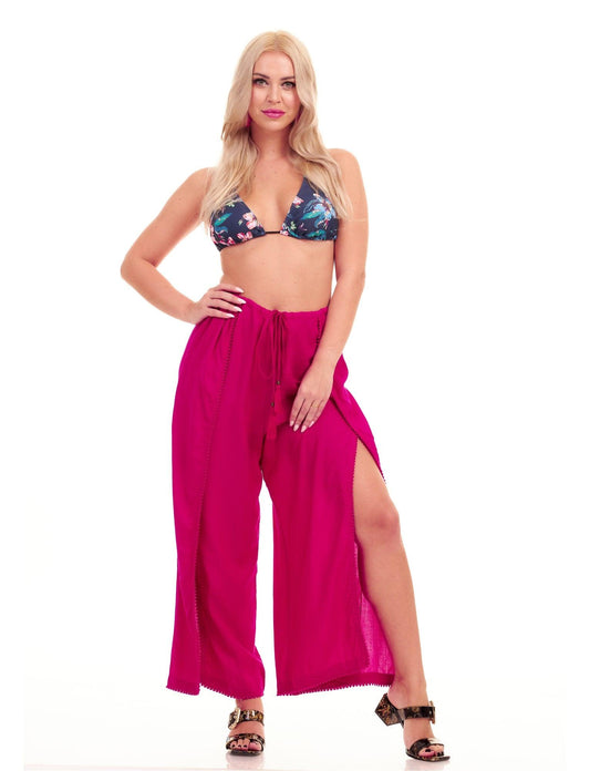 PALAZZO PANTS - PINK - Woman - Acqua Bonita