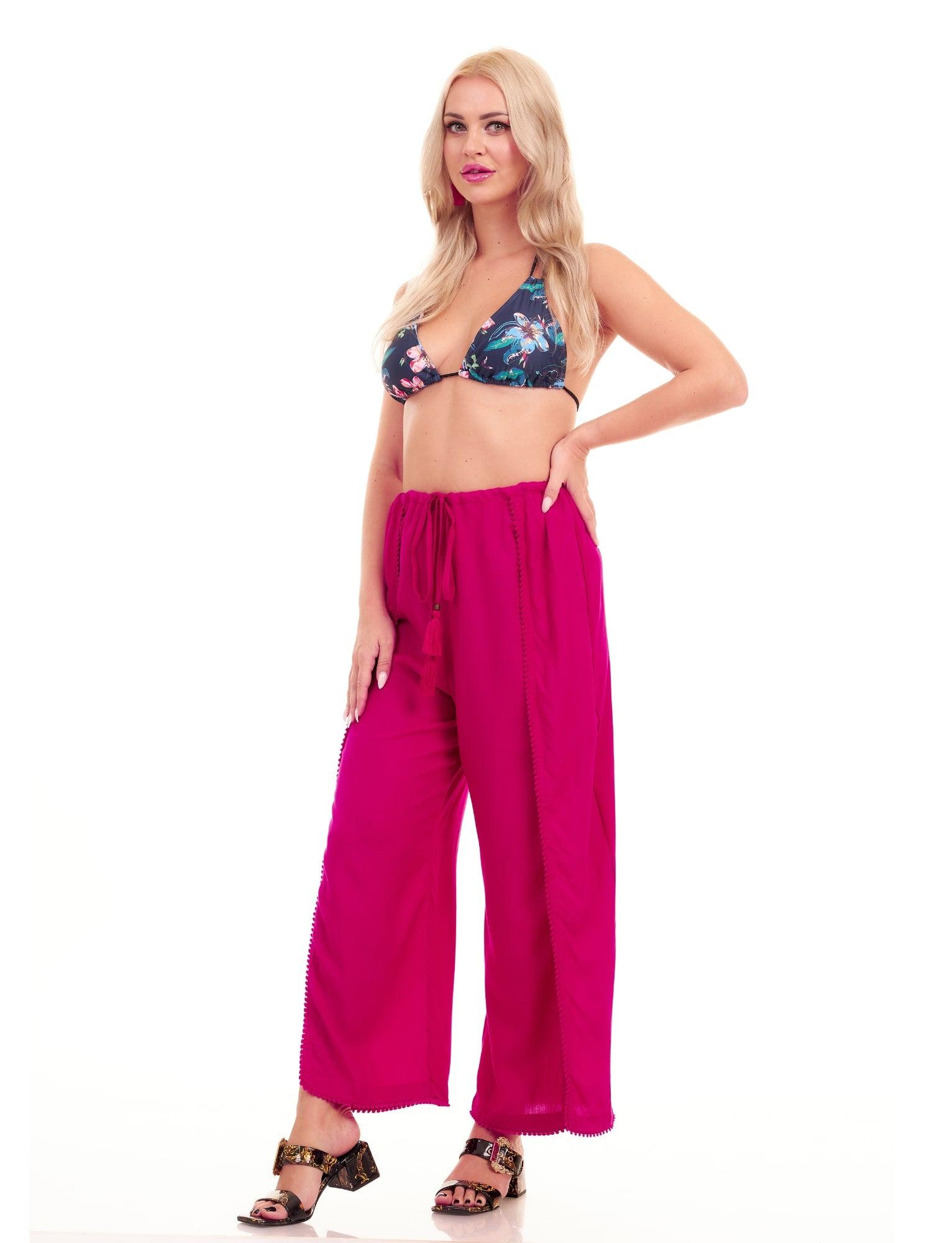 PALAZZO PANTS - PINK - Woman - Acqua Bonita