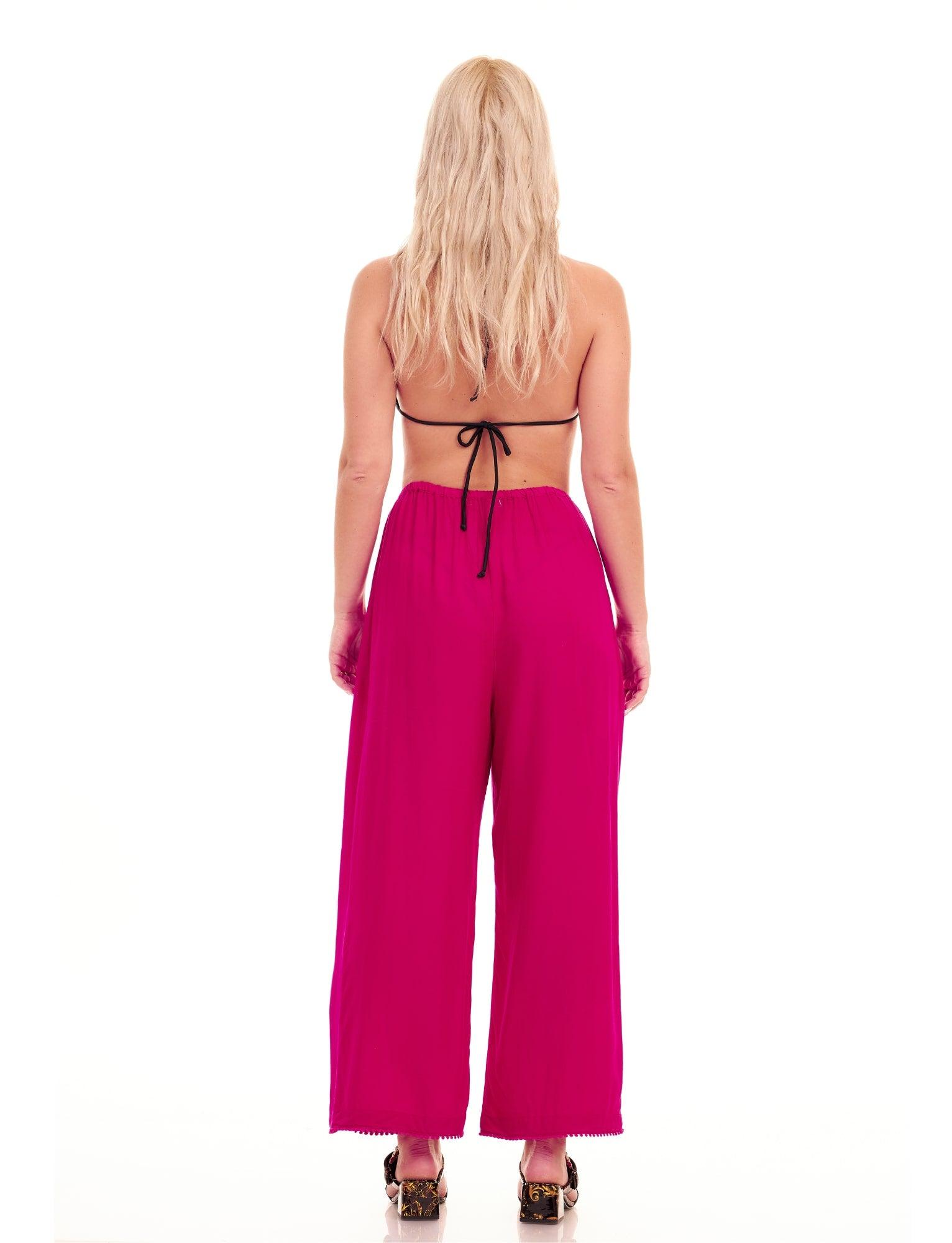 PALAZZO PANTS - PINK - Woman - Acqua Bonita