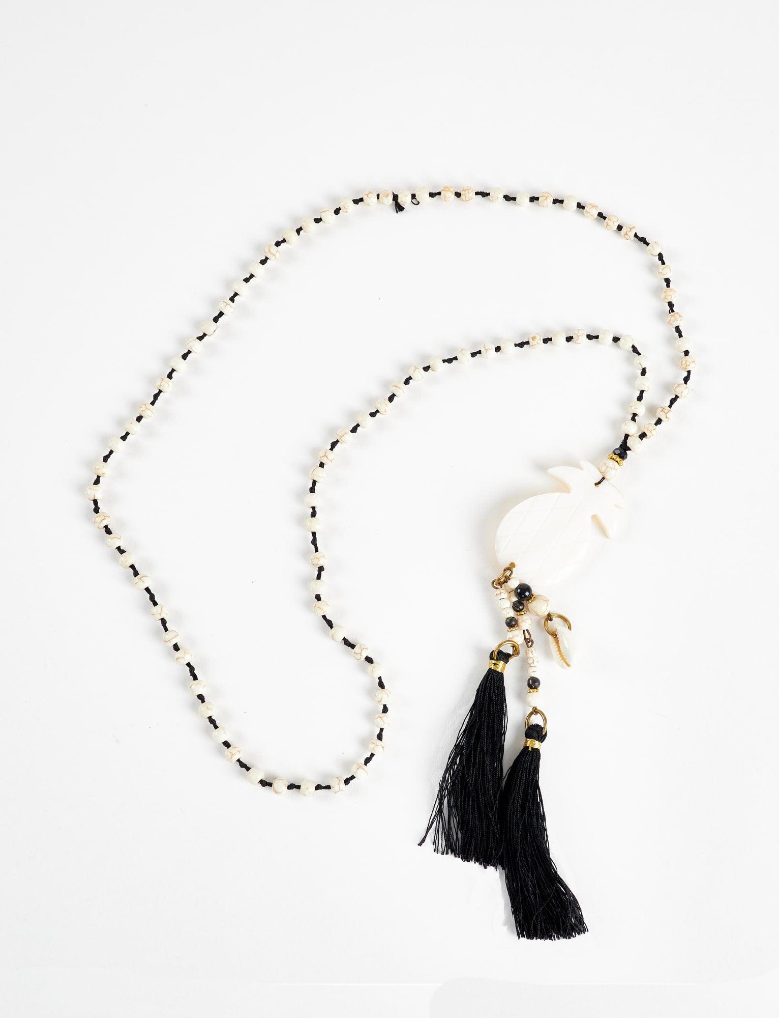 pineapple-necklace-black-tassel-acqua-bonita