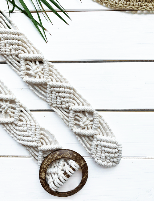 COCONUT MACRAME BELT - Woman - Acqua Bonita