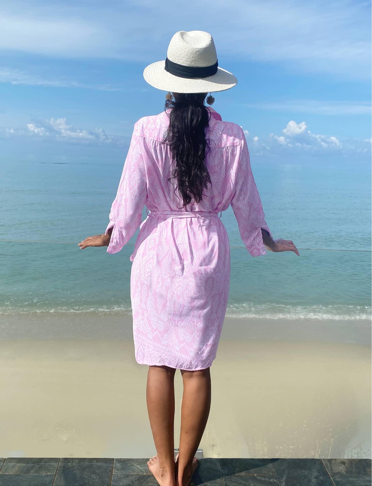 LIMA SHIRT DRESS IN PINK - Woman - Acqua Bonita