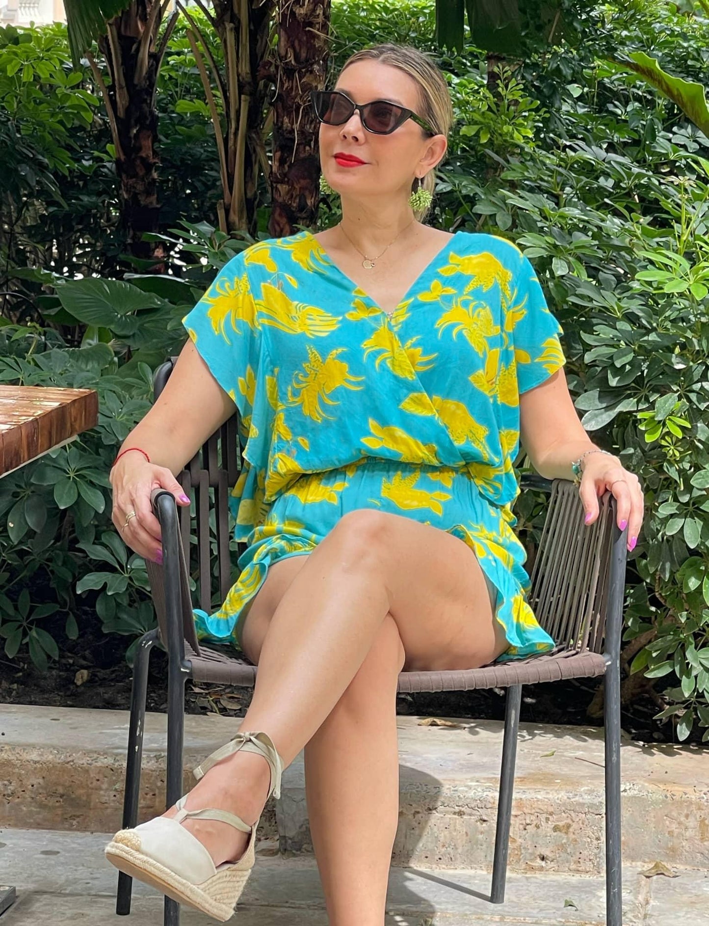 PANAMA SUMMER SHORT JUMPSUIT - Jumpsuit - Acqua Bonita