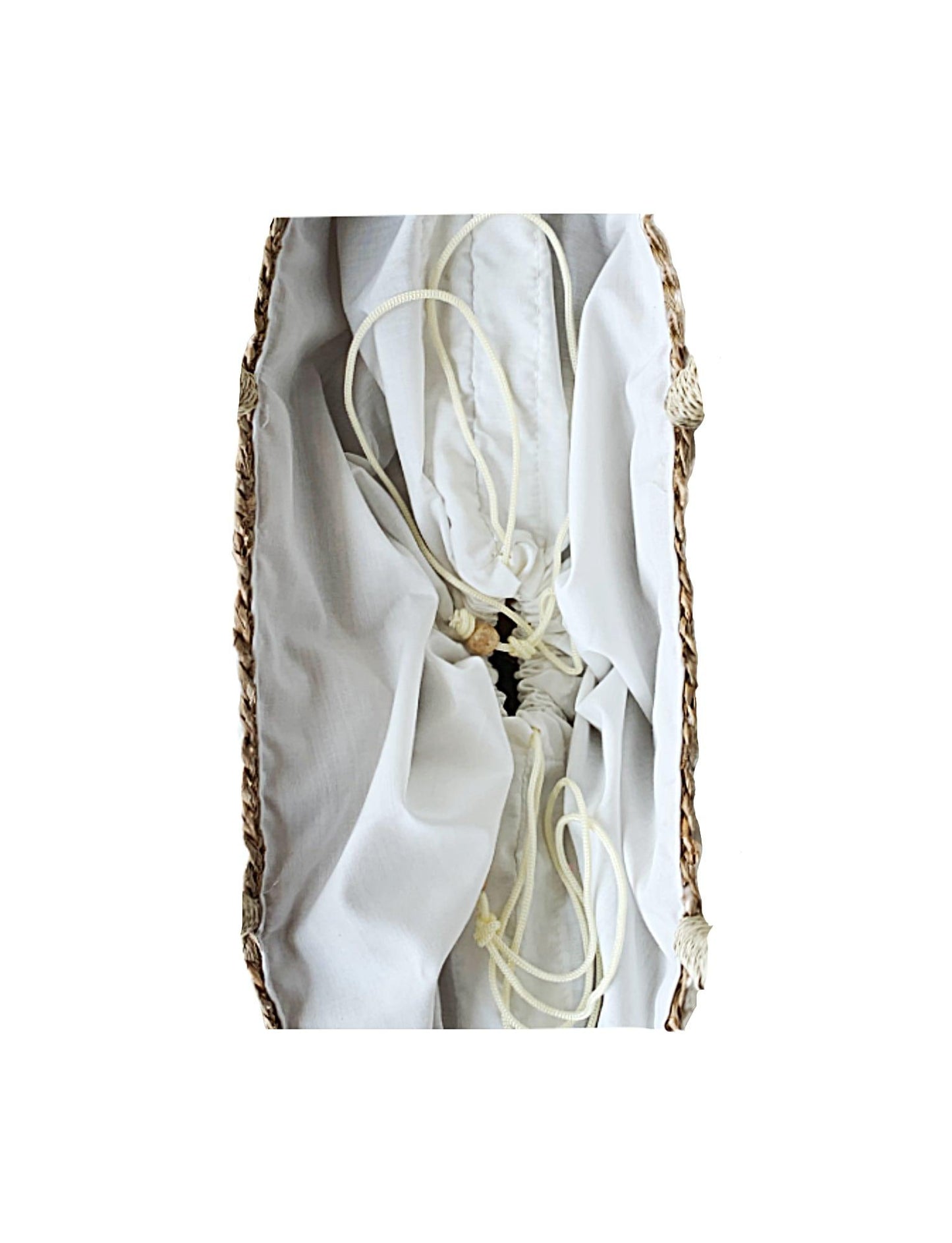RAFFIA CROCHET CHLOE TOTE - WHITE - Woman - Acqua Bonita