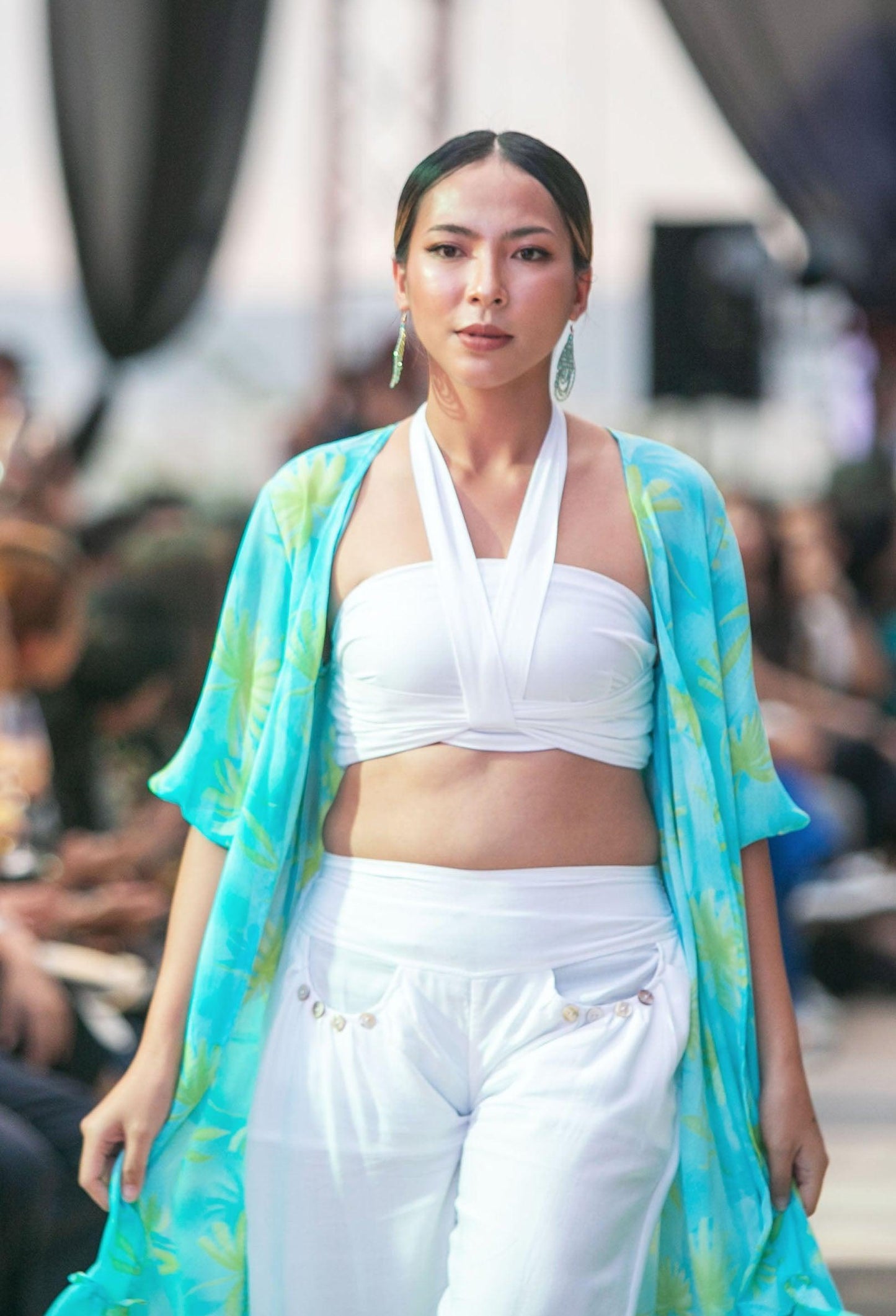 RUFFLE KIMONO - Woman - Acqua Bonita