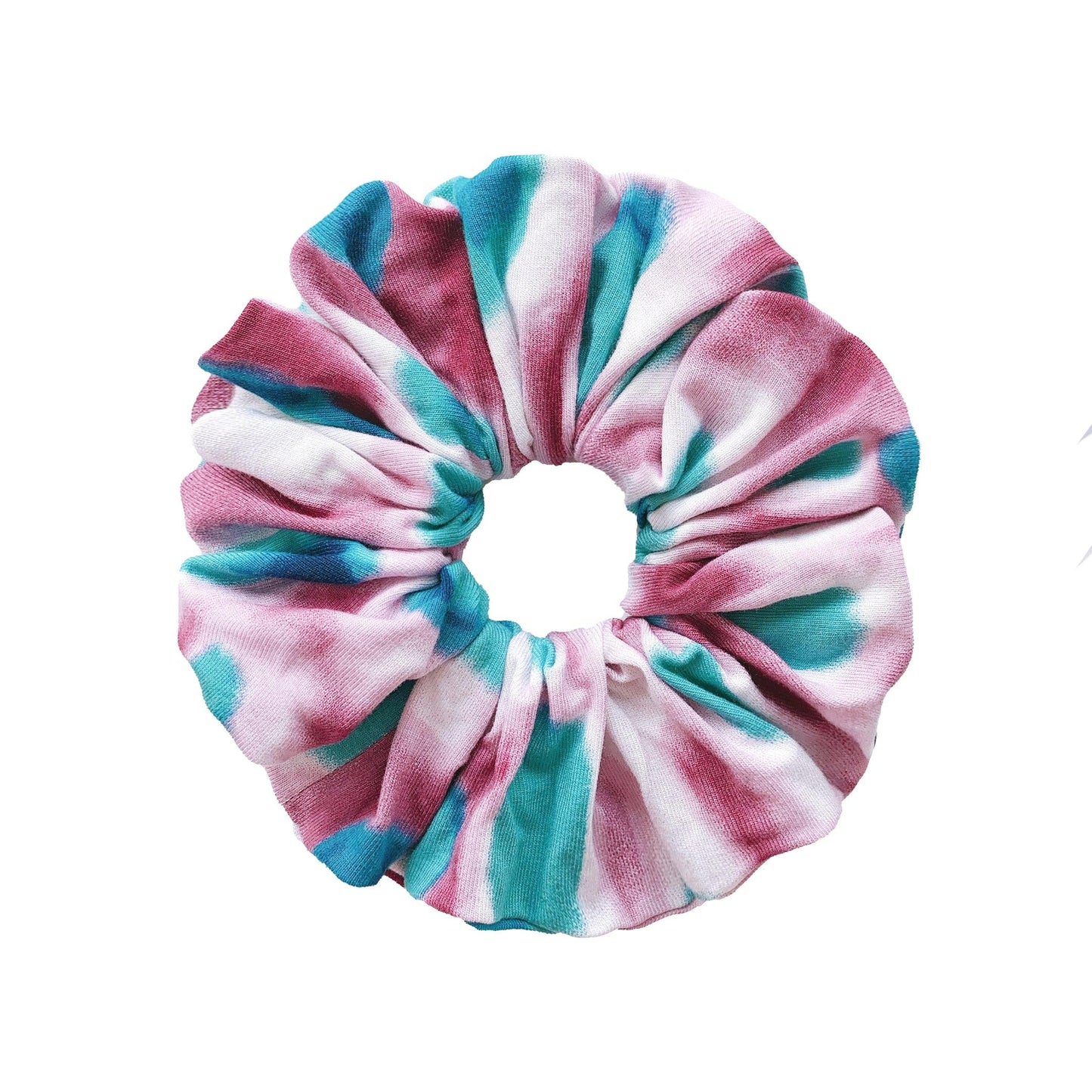 TIE DYE PRINT SCRUNCHIE - - Acqua Bonita