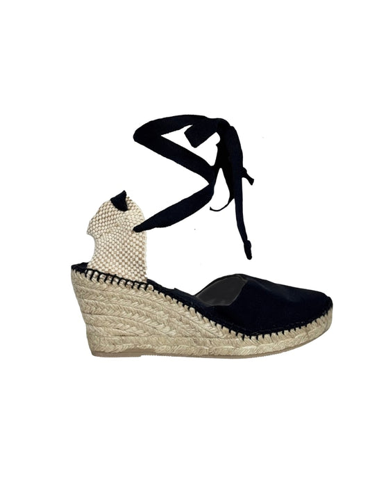 Spanish Black Espadrilles