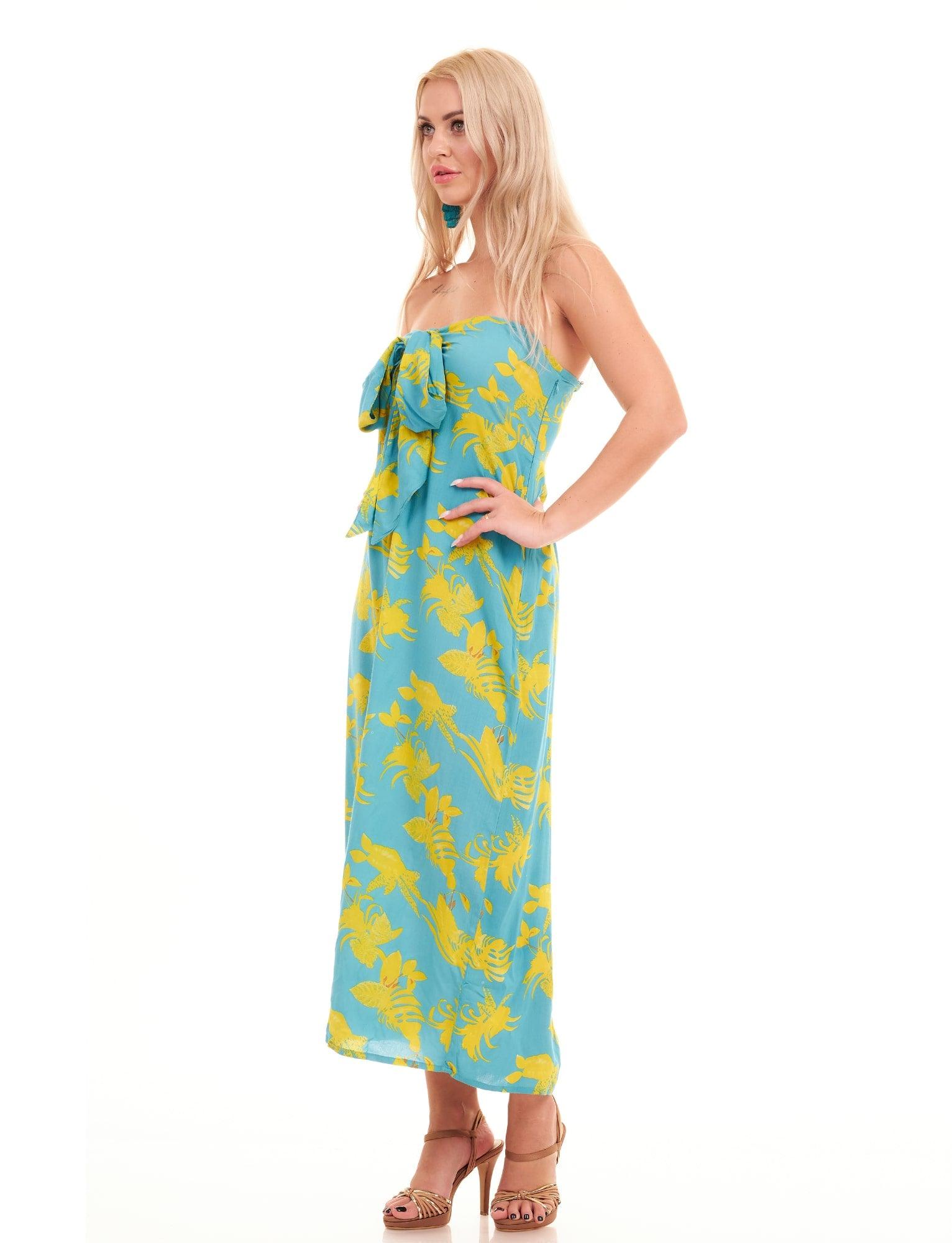 AMALFI DRESS - SUNFLOWERS - Woman Dress - Acqua Bonita
