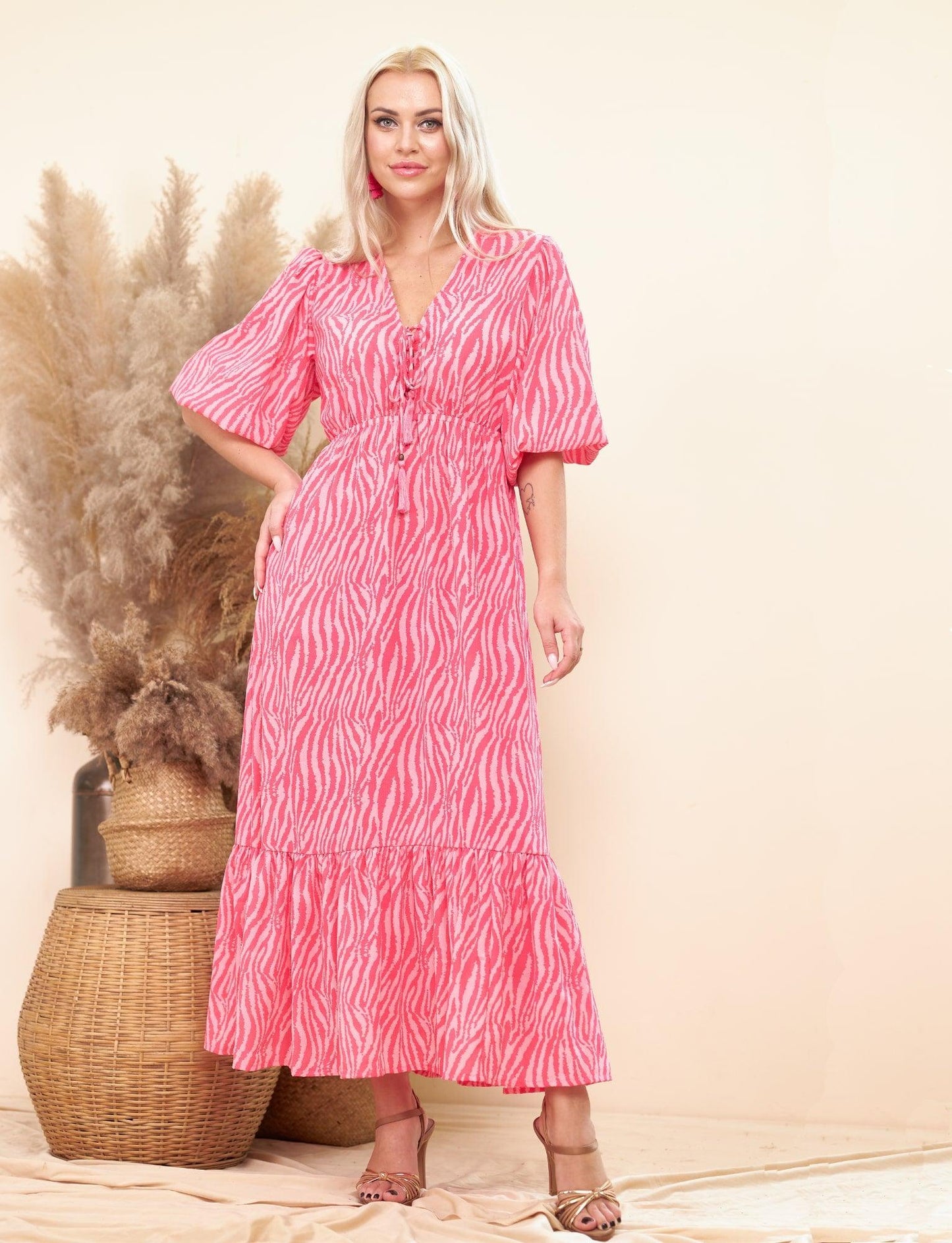 ARABELLA DRESS - PINK - Woman Dress - Acqua Bonita