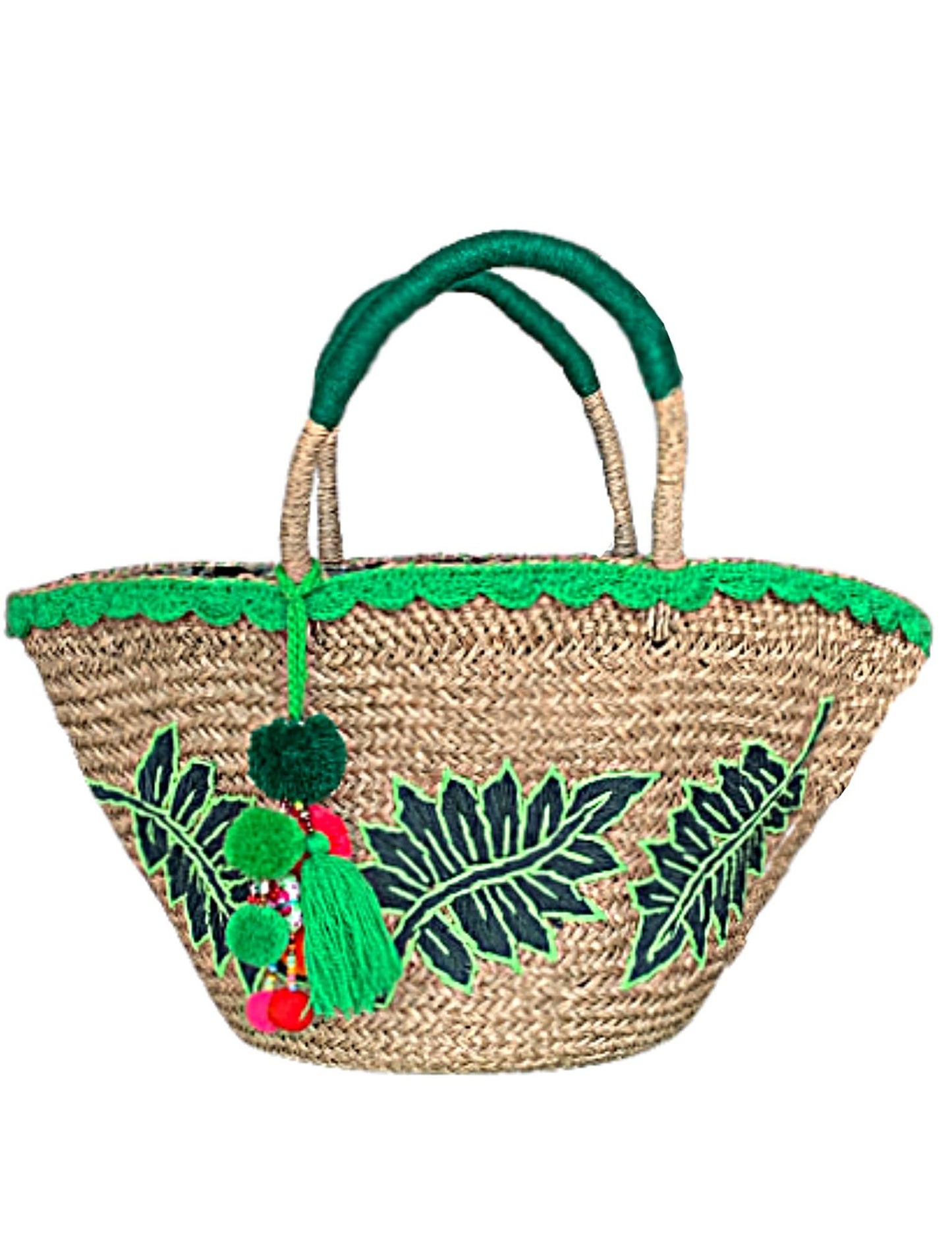 LEAH RAFFIA SUMMER TOTE - Handbag - Acqua Bonita